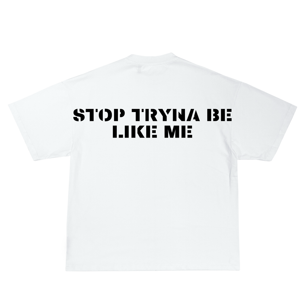 White "STBLM" Tee