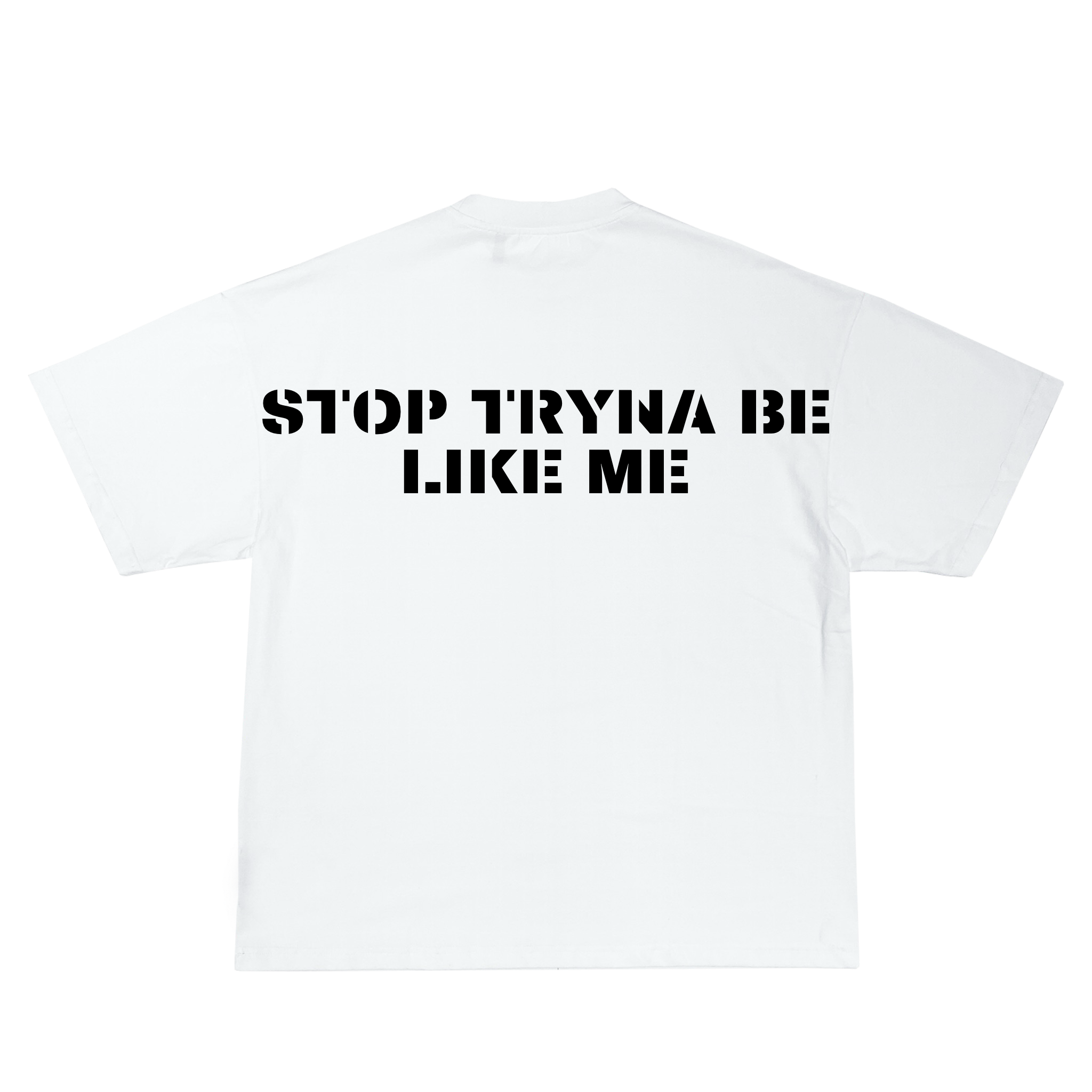 White "STBLM" Tee